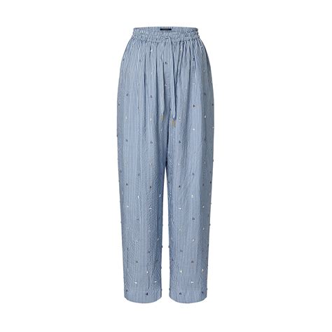 pijama louis vuitton mujer karol g|Bejeweled Pinstripe Baggy Pajama Pants .